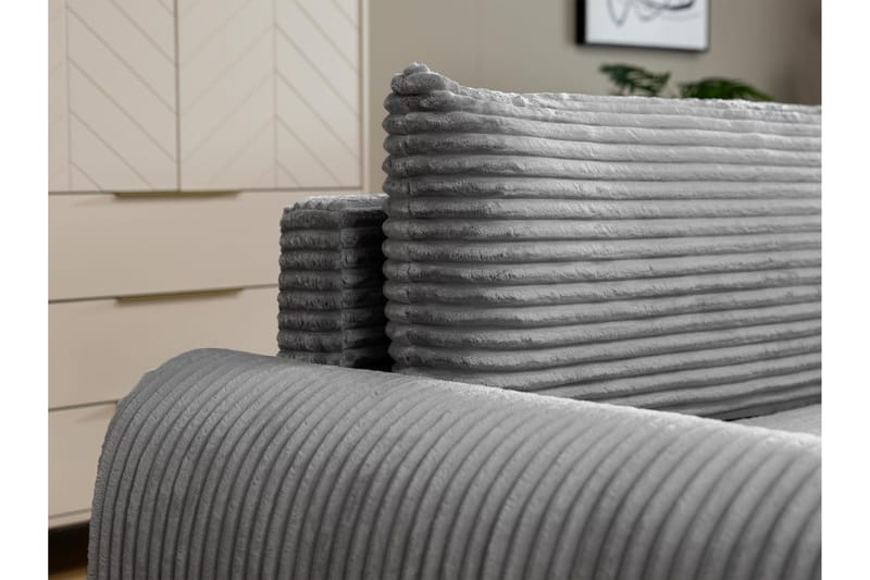 Burman Sovesofa med Sjeselong 3-seter i Manchester - Brun - Møbler - Sofaer - Sovesofaer