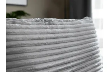 Burman Sovesofa med Sjeselong 3-seter i Manchester - Grå - Møbler - Sofaer - Sovesofaer