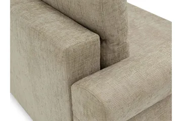 Busness Sovesofa med Sjeselong 3-seter i Plysj - Grå - Møbler - Sofaer - Sovesofaer