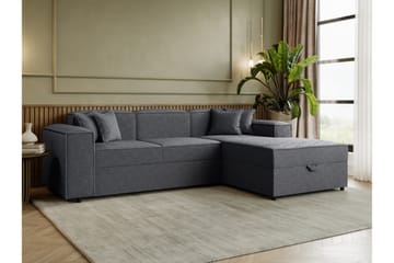 Bysantinsk Sovesofa Med 3-Seters Divan - Grå - Møbler - Sofaer - Sovesofaer
