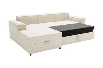 Bysantinsk Sovesofa Med 3-Seters Divan - Grå - Møbler - Sofaer - Sovesofaer