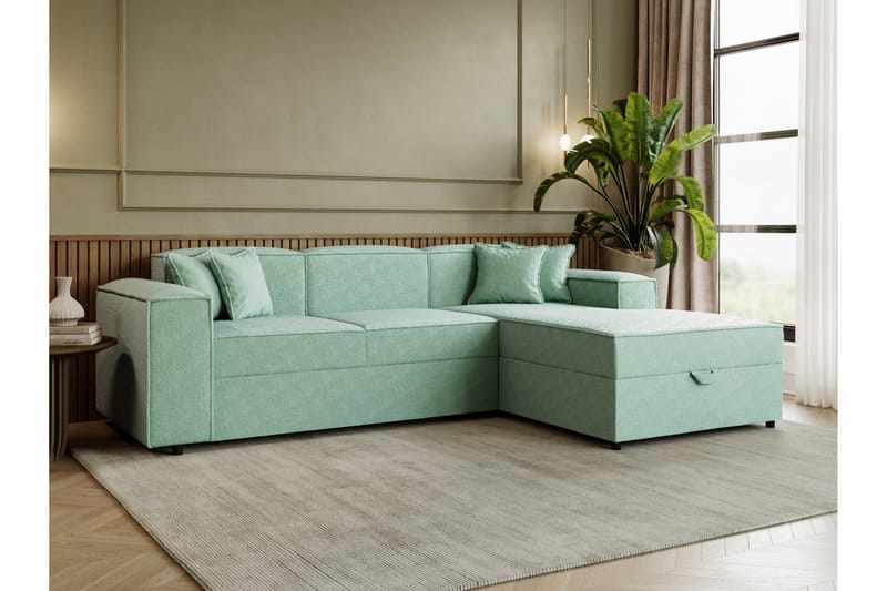 Bysantinsk Sovesofa Med 3-Seters Divan - Grå - Møbler - Sofaer - Sovesofaer