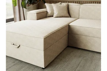 Bysantinsk Sovesofa Med 3-Seters Divan - Grå - Møbler - Sofaer - Sovesofaer