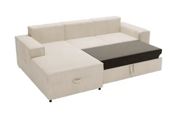 Bysantinsk Sovesofa Med 3-Seters Divan - Hvit - Møbler - Sofaer - Sovesofaer