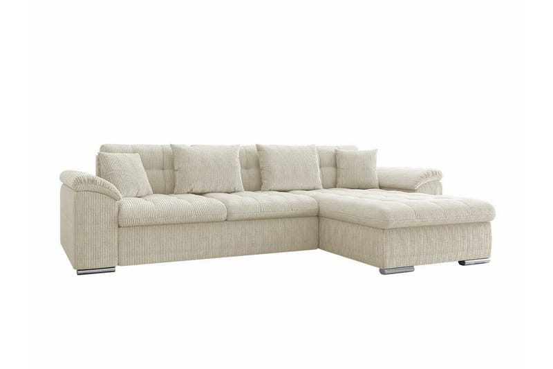 Camior 3-seters Hjørnesovesofa - Beige - Sovesofaer - Hjørnesovesofa