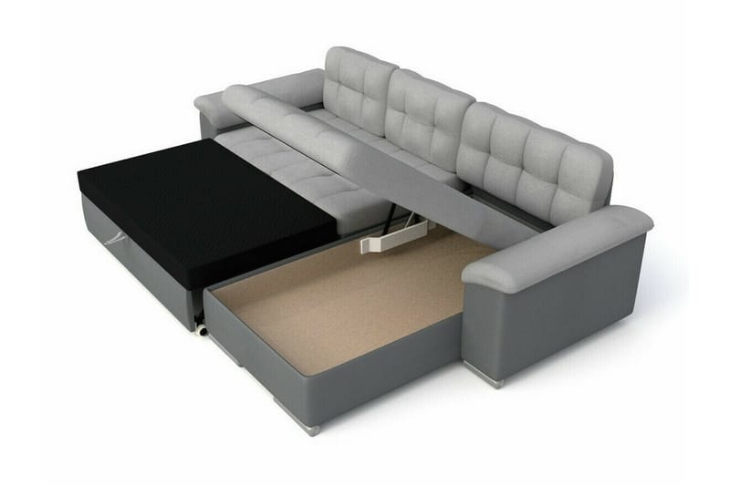 Camior 3-seters Hjørnesovesofa - Beige/Lys Beige - Sovesofaer - Hjørnesovesofa