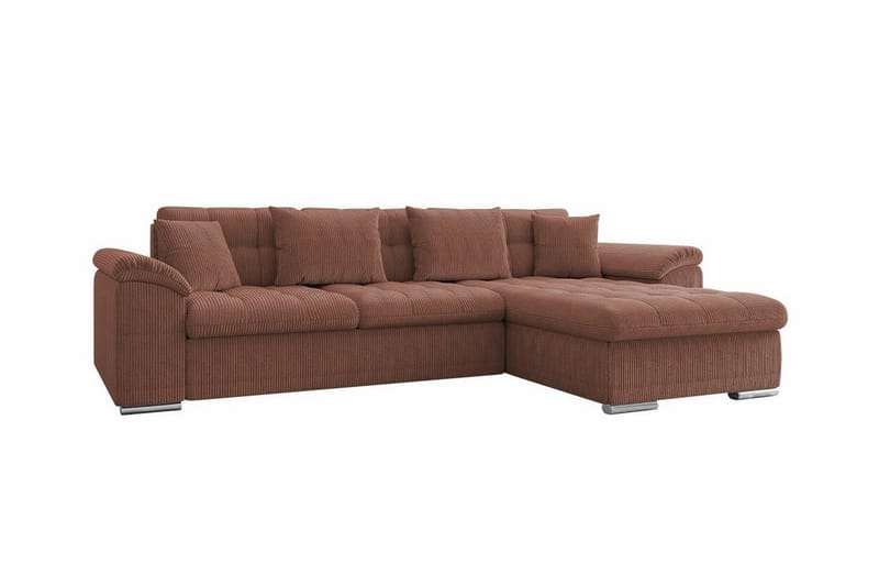 Camior 3-seters Hjørnesovesofa - Brun - Møbler - Sofaer - Sovesofaer