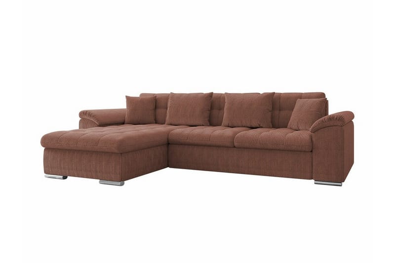 Camior 3-seters Hjørnesovesofa - Brun - Møbler - Sofaer - Sovesofaer