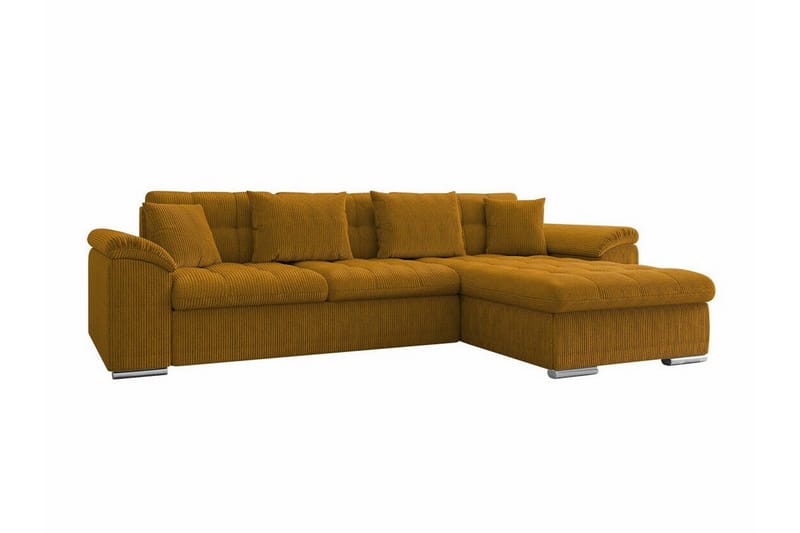 Camior 3-seters Hjørnesovesofa - Gul - Møbler - Sofaer - Sovesofaer