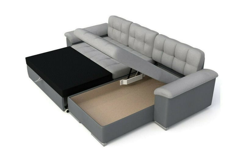 Camior 3-seters Hjørnesovesofa - Gul - Møbler - Sofaer - Sovesofaer