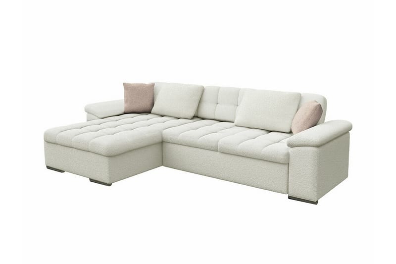 Camior 3-seters Hjørnesovesofa - Hvit - Møbler - Sofaer - Sovesofaer