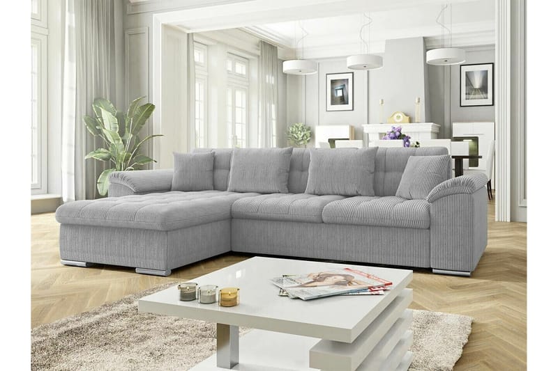 Camior 3-seters Hjørnesovesofa - Lysegrå - Møbler - Sofaer - Sovesofaer