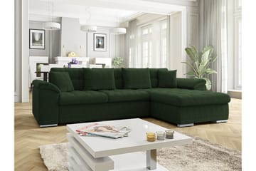 Camior 3-seters Hjørnesovesofa - Mørkegrønn - Møbler - Sofaer - Sovesofaer