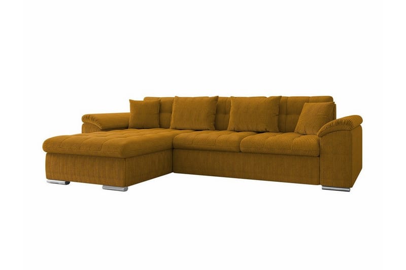 Camior 3-seters Hjørnesovesofa - Mørkegul - Møbler - Sofaer - Sovesofaer