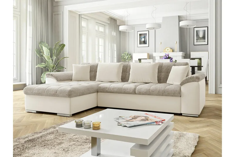 Camior 3-sits Hörnbäddsoffa Grey - Møbler - Sofaer - Sovesofaer