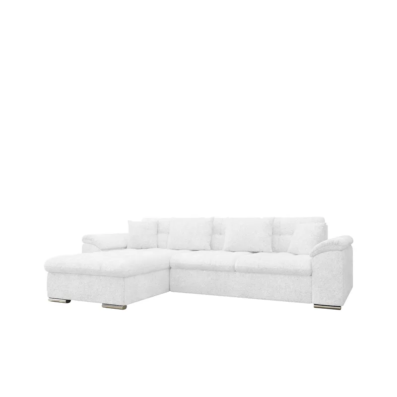 Camior 4-seters sovesofa med divan, venstrevendt, Hvit