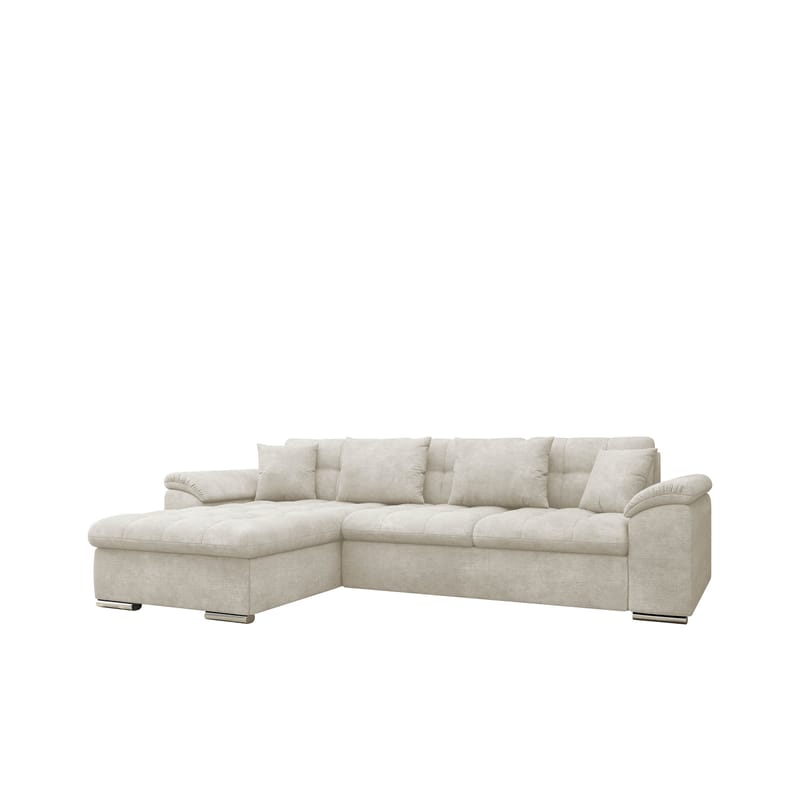 Camior 4-seters sovesofa med divan, venstrevendt, Lys beige