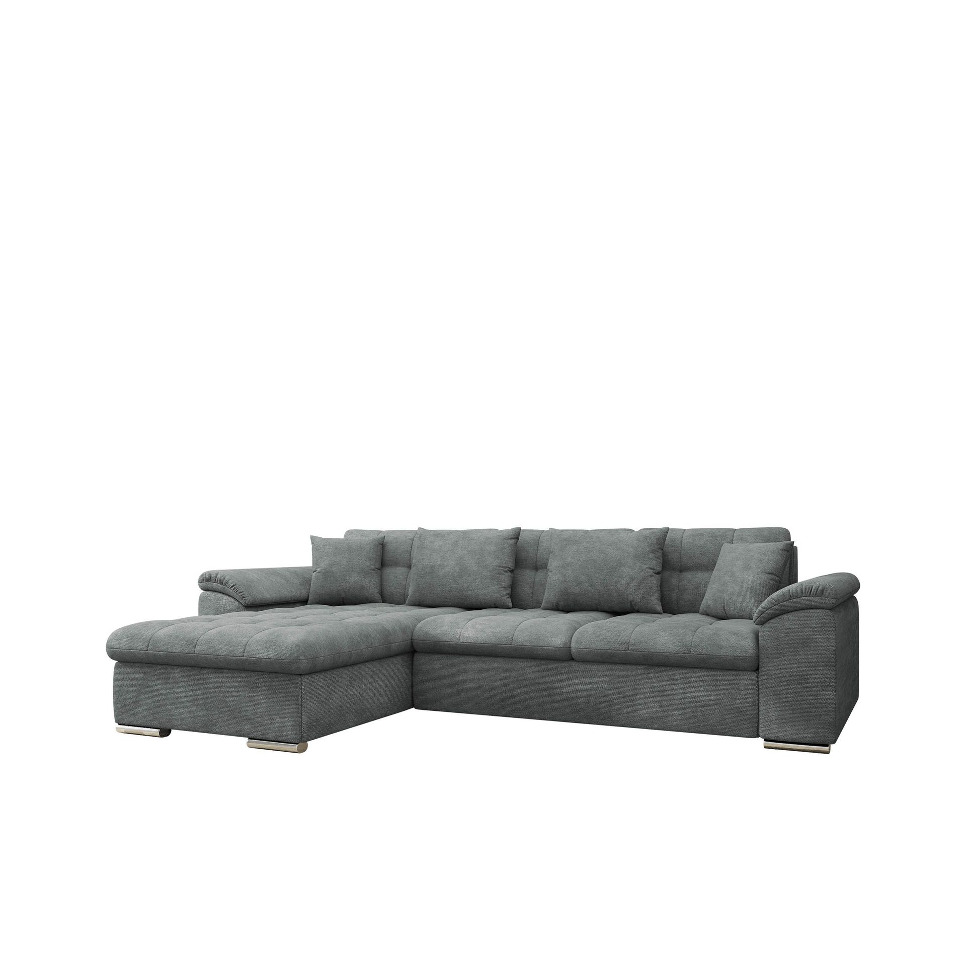 Camior 4-seters sovesofa med divan, venstrevendt - Mørkegrå