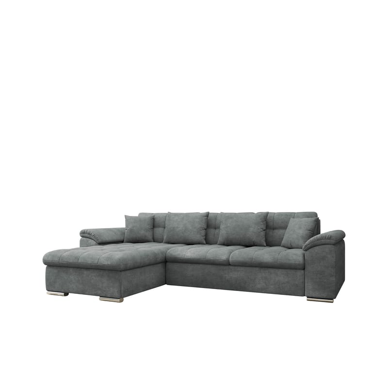Camior 4-seters sovesofa med divan, venstrevendt, Mørkegrå