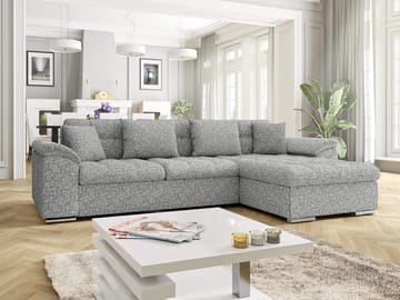 Camior 4-seters sovesofa med sjeselong, høyrevendt - Grå - Møbler - Sofaer - Sovesofaer