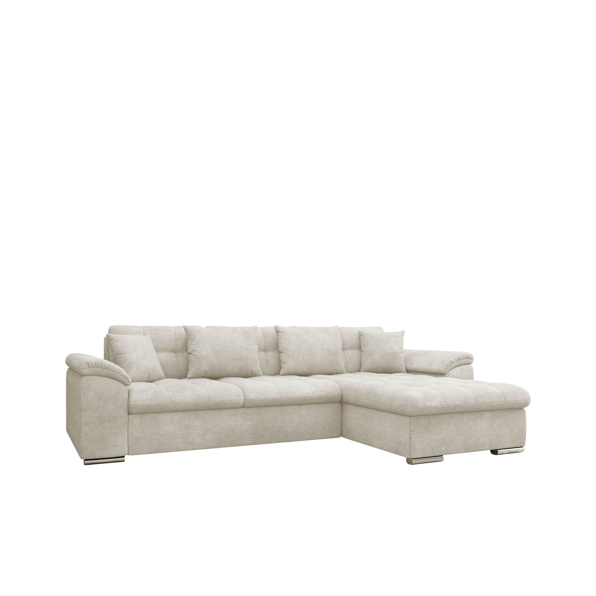Camior 4-seters sovesofa med sjeselong, høyrevendt - Lys beige