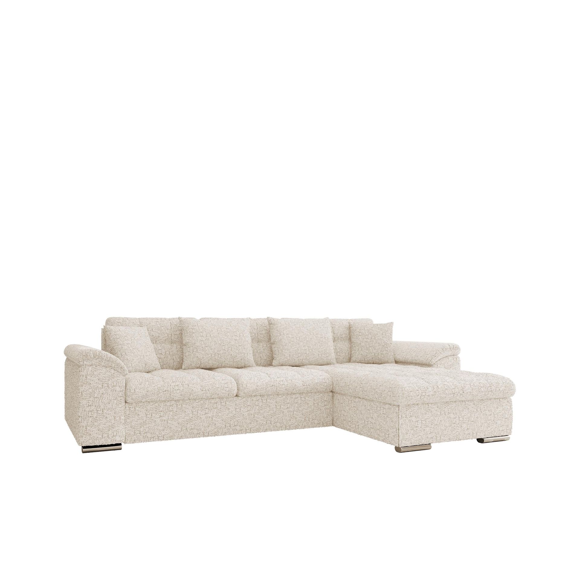 Camior 4-seters sovesofa med sjeselong, høyrevendt - Offwhite