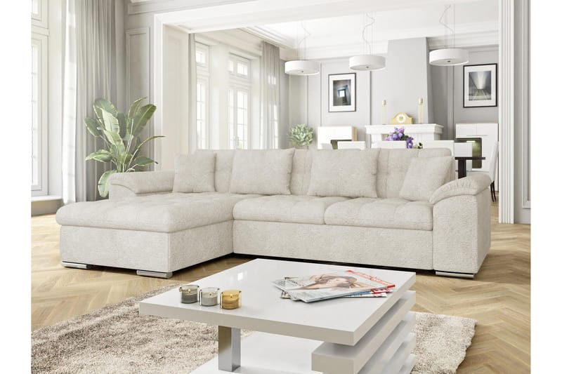 Camior Sovesofa Med 3-Seters Divan - Brun - Møbler - Sofaer - Sovesofaer