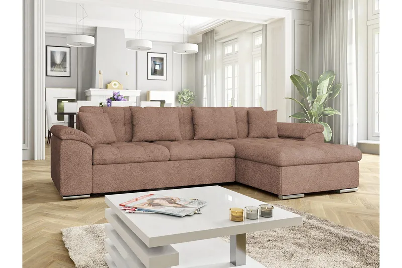 Camior Sovesofa Med 3-Seters Divan - Hvit - Møbler - Sofaer - Sovesofaer