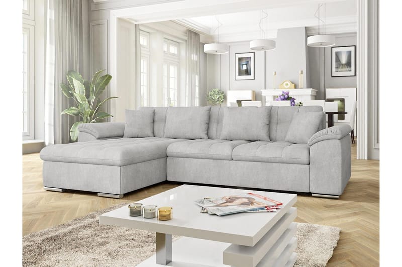 Camior Sovesofa med Divan 3-seter - Grå - Møbler - Sofaer - Sovesofaer