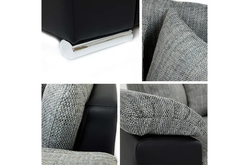 Camior Sovesofa med Divan 3-seter - Grå - Møbler - Sofaer - Sovesofaer