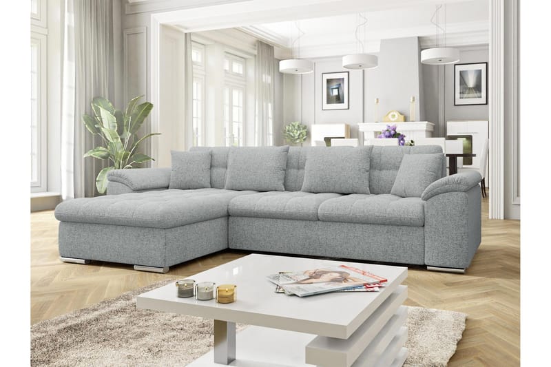 Camior Sovesofa med Divan 3-seter - Grå - Møbler - Sofaer - Sovesofaer