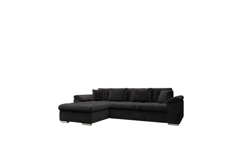 Camior Sovesofa med Divan 3-seter - Svart - Møbler - Sofaer - Sovesofaer