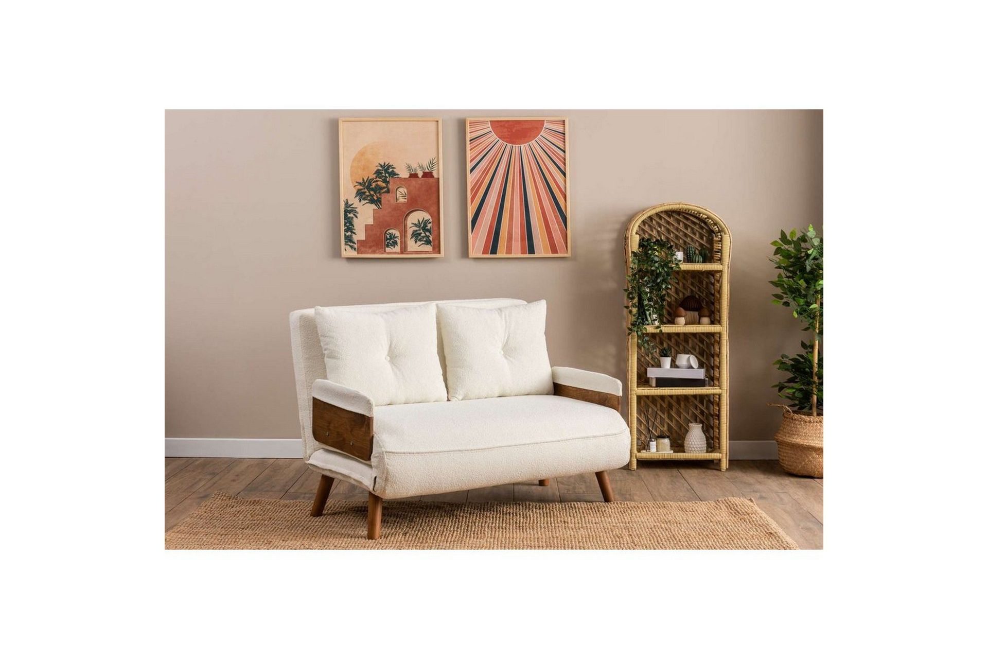 Canelo Sovesofa 2-sits - Hvit