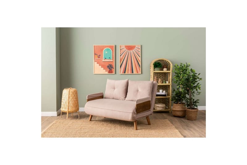 Canelo Sovesofa 2-sits - Mink - Møbler - Sofaer - Sovesofaer