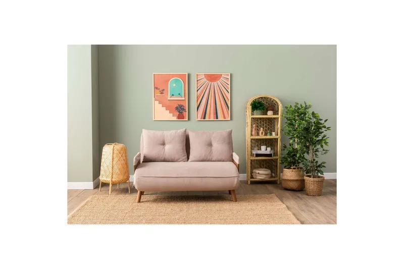 Canelo Sovesofa 2-sits - Mink - Møbler - Sofaer - Sovesofaer