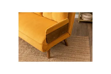 Canelo Sovesofa 2-sits - Sennepsgul - Møbler - Sofaer - Sovesofaer