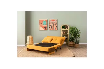 Canelo Sovesofa 2-sits - Sennepsgul - Møbler - Sofaer - Sovesofaer