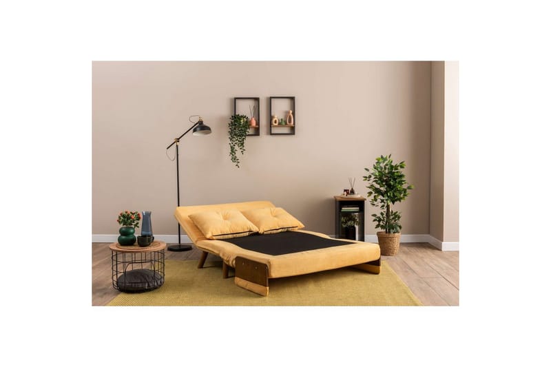 Canelo Sovesofa 2-sits - Sennepsgul - Møbler - Sofaer - Sovesofaer