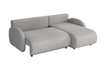 Carve 2-seter Venstrevendt L-formet Sovesofa med Sjeselong i Stoff - Rosa - Møbler - Sofaer - Sovesofaer