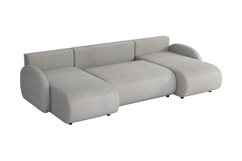 Carve Sovesofa Dobbel Divan 3-Seter - Grå - Møbler - Sofaer - Sovesofaer