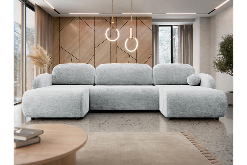 Carve Sovesofa Dobbel Divan 3-Seter - Grå - Møbler - Sofaer - Sovesofaer