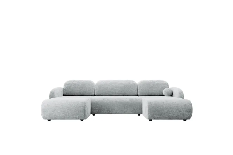 Carve Sovesofa Dobbel Divan 3-Seter - Grå - Møbler - Sofaer - Sovesofaer