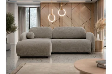 Carve Sovesofa Med 2-Seters Divan - Beige - Møbler - Sofaer - Sovesofaer