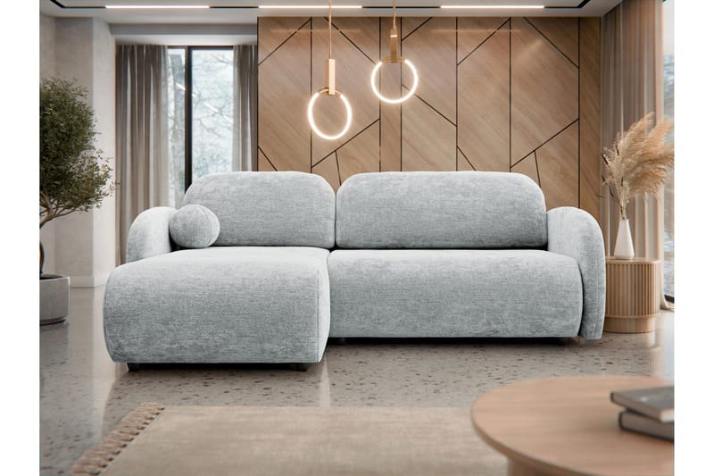 Carve Sovesofa Med 2-Seters Divan - Grå - Møbler - Sofaer - Sovesofaer