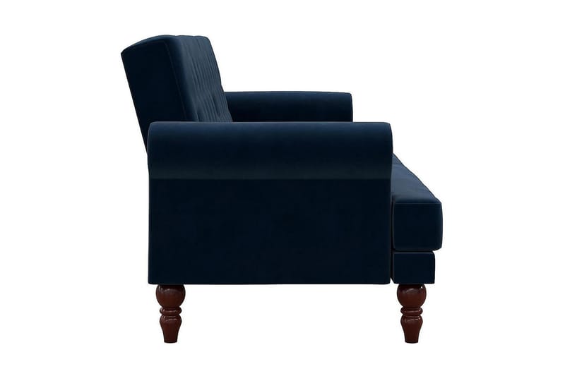 Cassidy 2-seters Sovesofa Fløyel/Blå - Novogratz - Møbler - Sofaer - Sovesofaer