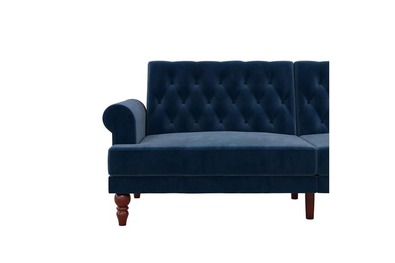 Cassidy 2-seters Sovesofa Fløyel/Blå - Novogratz - Møbler - Sofaer - Sovesofaer
