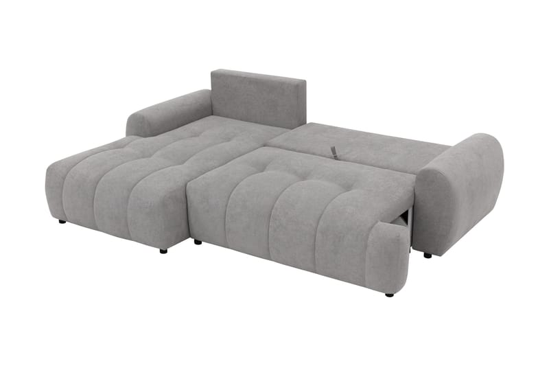 Ceibo Sovesofa med Sjeselong 3-seter i Plysj - Beige - Møbler - Sofaer - Sovesofaer