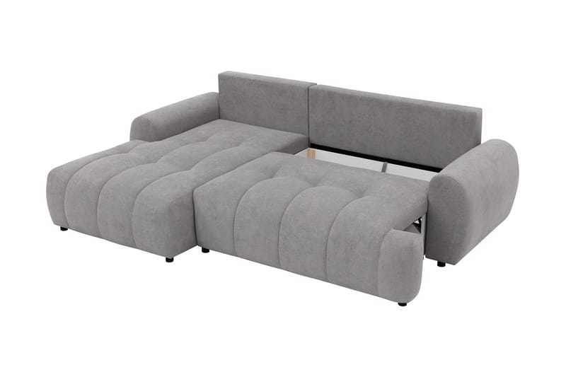 Ceibo Sovesofa med Sjeselong 3-seter i Plysj - Beige - Møbler - Sofaer - Sovesofaer