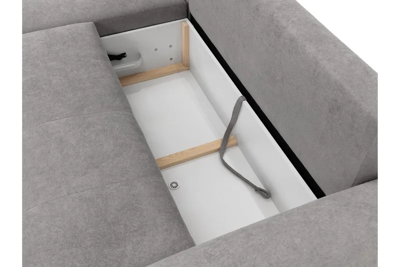 Ceibo Sovesofa med Sjeselong 3-seter - Svart - Møbler - Sofaer - Sovesofaer