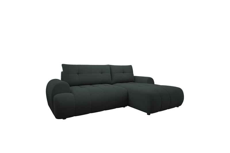 Ceibo Sovesofa med Sjeselong 3-seter - Svart - Møbler - Sofaer - Sovesofaer